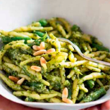 Trofie al pesto con fagiolini